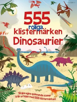 555 roliga klistermärken. Dinosaurier