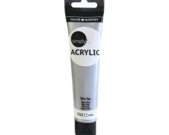Akrylfärg 75ml Simply silver