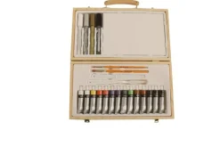 Akrylfärg Simply träväska 26 delar