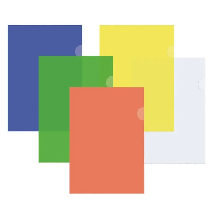 Aktmapp A4 0,12mm 10 st sorterade färger