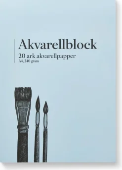 Akvarellblock A4 240g 20 blad