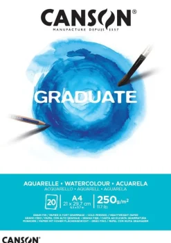 Akvarellblock A4 Graduate Aquarelle 250g 20 ark