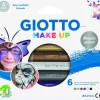 Ansiktsfärgpennor Giotto Make Up Metallic Colours 6 färger
