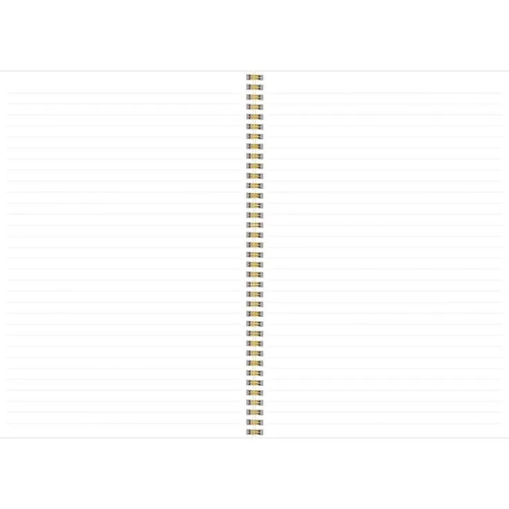 Anteckningsblock A4 linjerad Vit näckros