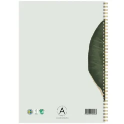 Anteckningsblock A4 linjerad Vit näckros