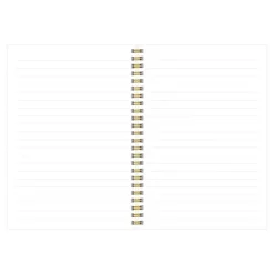 Anteckningsblock A5 linjerad Vit Näckros