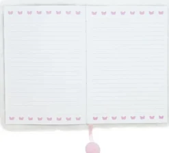 Anteckningsbok A5 fjäril vit