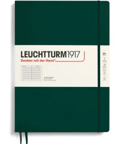 Anteckningsbok A4+ Leuchtturm1917 slim linjerad Forest Green