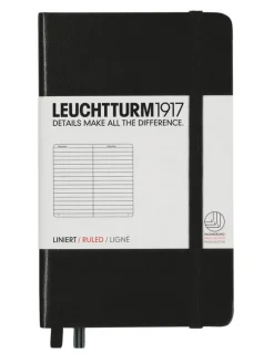 Anteckningsbok A6 Leuchtturm1917 linjerad Black