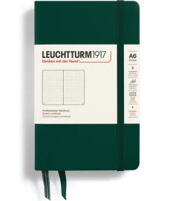 Anteckningsbok A6 Leuchtturm1917 dotted Forest Green