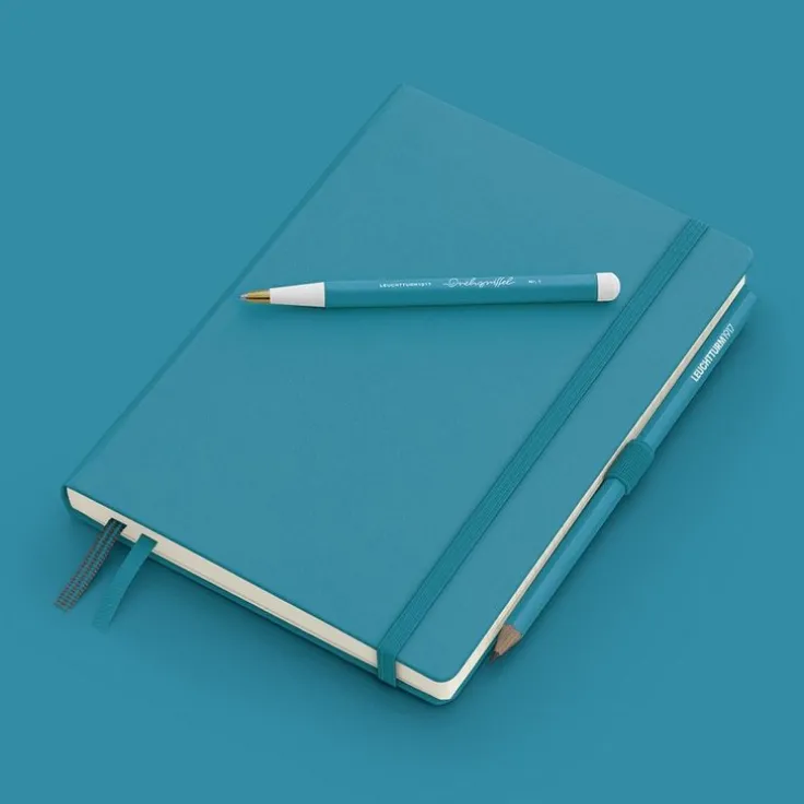 Anteckningsbok A5 Leuchtturm1917 linjerad Stone Blue