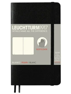 Anteckningsbok A6 Leuchtturm1917 olinjerad mjuk Black