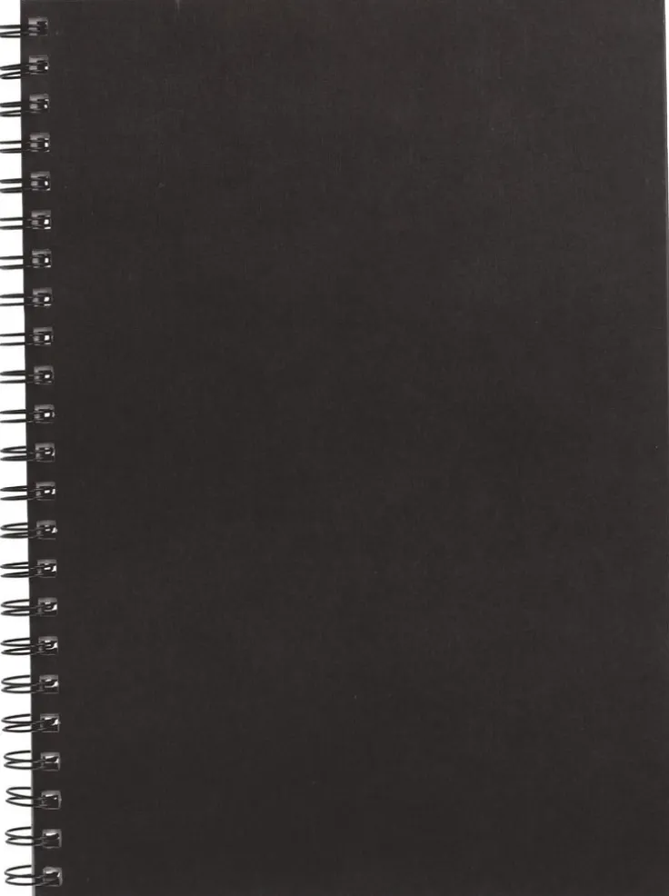 Anteckningsbok A4 linj spiral svart