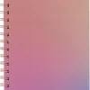 Anteckningsbok A5 linj spiral fade rosa