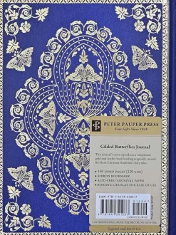 Anteckningsbok A5 linjerad Gilded Butterflies