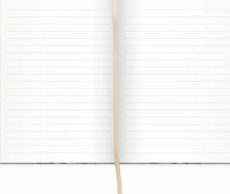 Anteckningsbok A5 linjerad Blomsbård