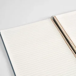 Anteckningsbok A4 linjerad spiral blå