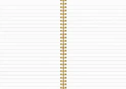 Anteckningsbok A5 linjerad Elin blomma rosa