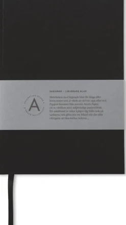 Anteckningsbok A5 linjerad svart