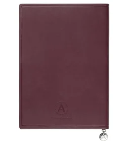 Anteckningsbok A5 linjerad soft vinröd