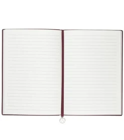 Anteckningsbok A5 linjerad soft vinröd