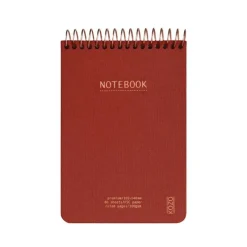 Anteckningsbok A6 linjerad röd