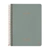 Anteckningsbok A5 linjerad spiral aloe vera