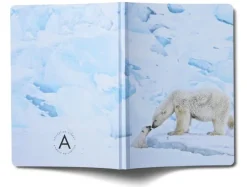 Anteckningsbok A5 linjerad mjuk pärm Mattias A. Klum isbjörn