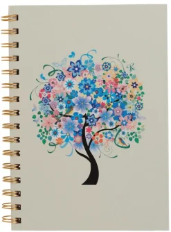 Anteckningsbok A5 linjerad Blomträd
