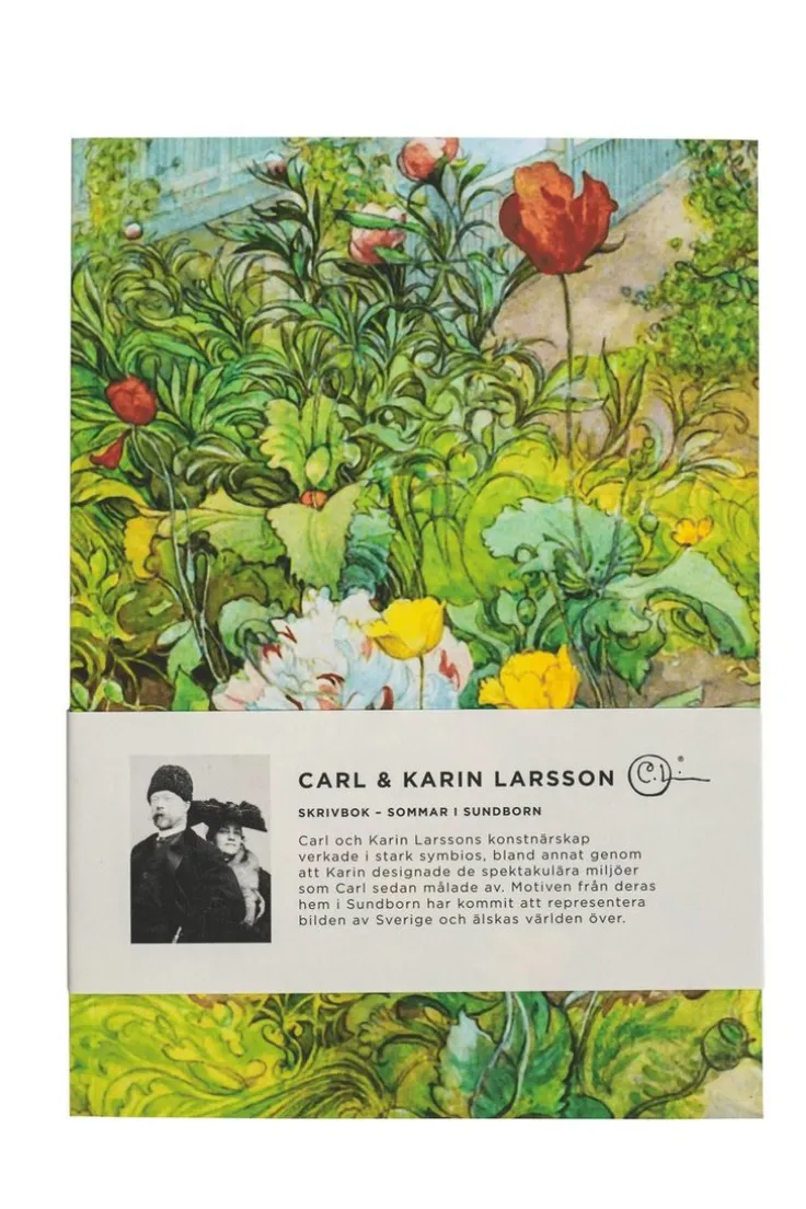 Anteckningsbok A5 mjukband - Carl och Karin Larsson : Sommar i Sundborn