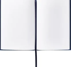 Anteckningsbok A5 olinjerad textil blå