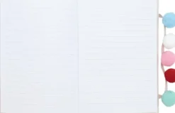 Anteckningsbok A5 Pom Pom rosa