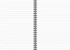 Anteckningsbok A5 wire-o linjerad svart