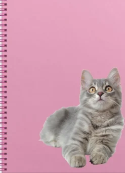 Anteckningsbok A4 wire-o linjerad Katt/Hund