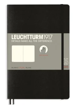 Anteckningsbok B6 Leuchtturm1917 olinjerad mjuk Black