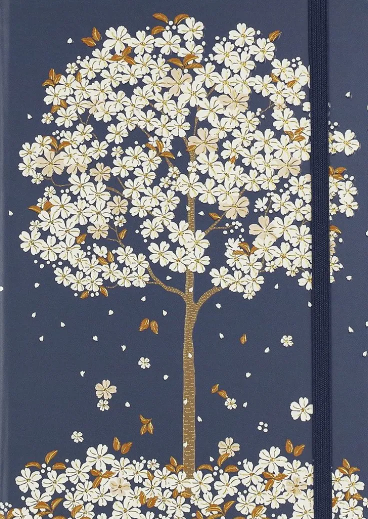 Anteckningsbok 18x13cm linjerad Falling Blossoms