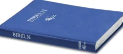 Bibeln SFB98, slimline, blå skinnimitation