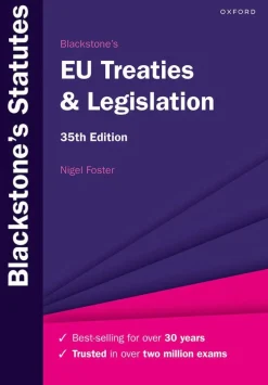 Blackstone's EU Treaties & Legislation