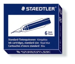 Bläckpatron Staedtler 6-pack blå