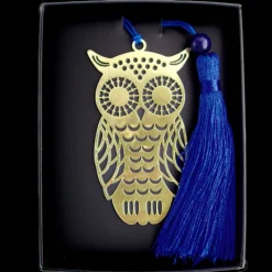 Bokmärke i metall Uggla