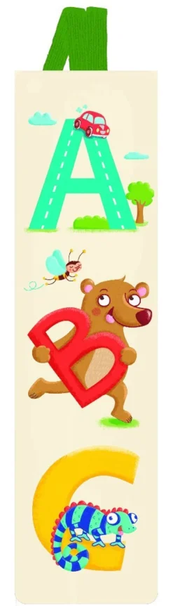 Bokmärke med band - ABC