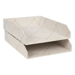 Brevkorg Håkan 2st vit/guld