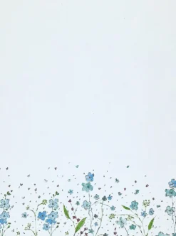 Brevpappersset Blue Flowers