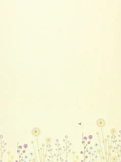 Brevpappersset Sparkly Garden