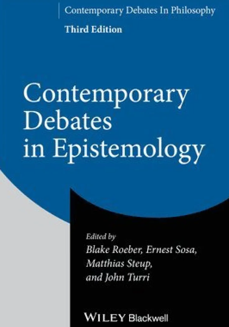 Contemporary Debates in Epistemology