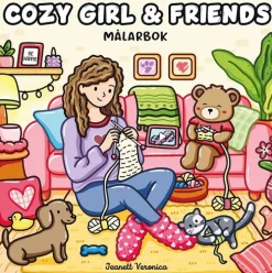 Cozy Girl & Friends : Målarbok