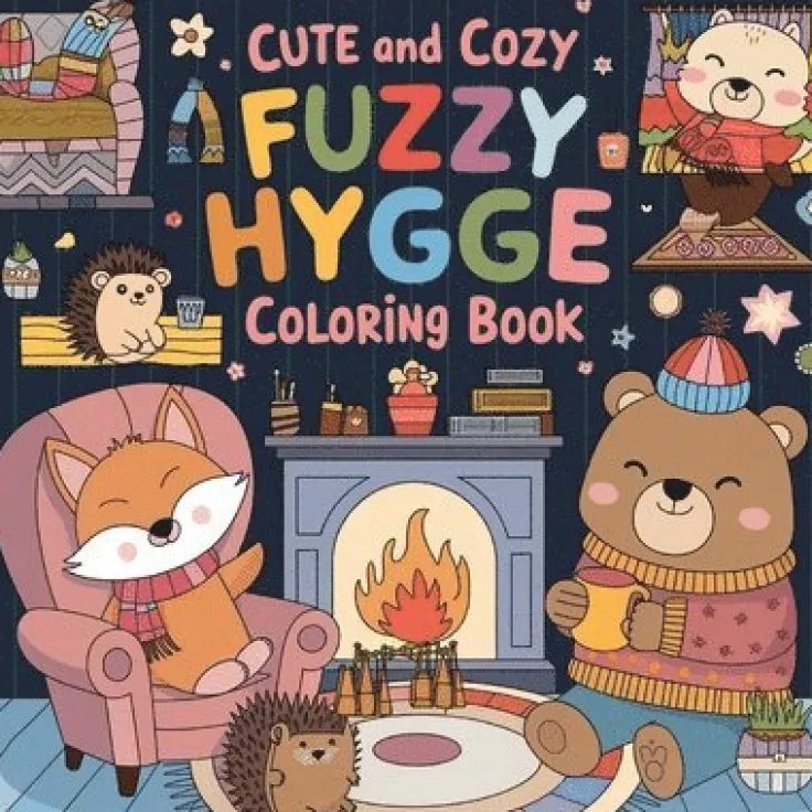 Cute and Cozy Hygge Coloring Book