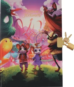 Dagbok A5 med lås Musse & Helium