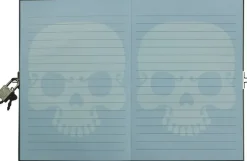 Dagbok med lås Döskallar