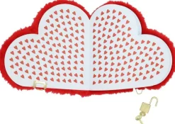 Dagbok med lås fluff hjärta